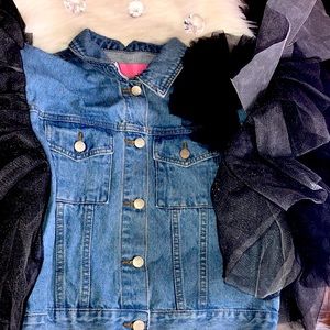 Azalea Wang blue jean jacket